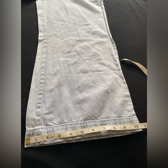 Universal Thread Indigo One Piece Cropped Bell Bottom Romper Jumpsuit! Size XS. - Picture 6 of 11